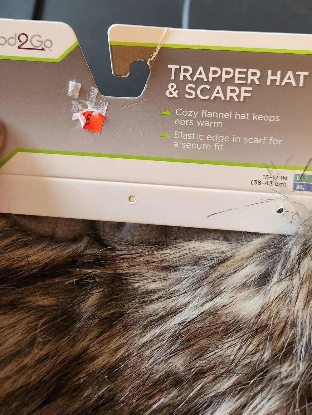 Good2Go Pets Faux Fur Hooded Hat& Neck Scarf ■ Final Price